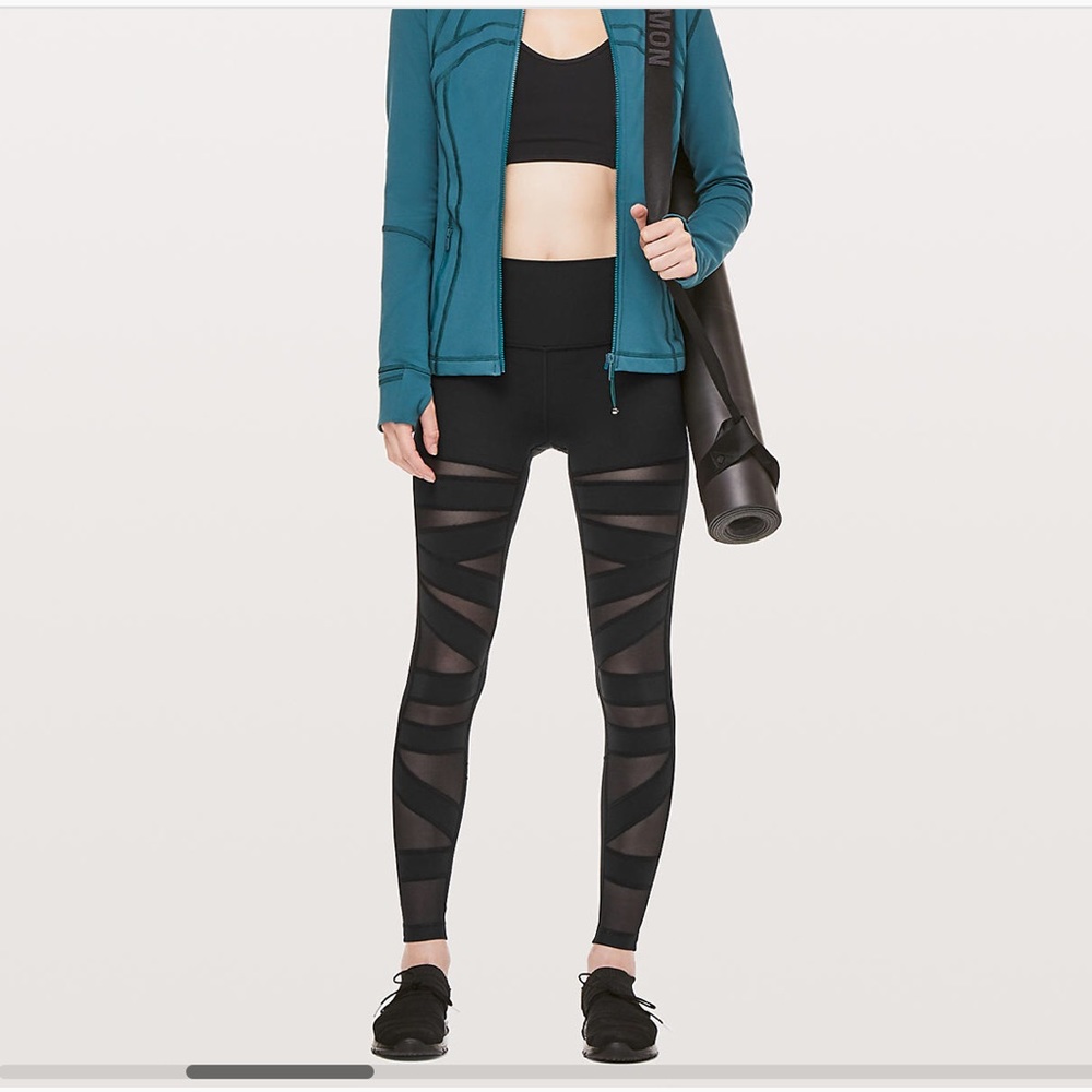 Lululemon Wunder Under HighRise Tech Mesh Size 6